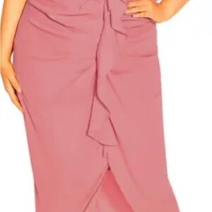 City Chic Va Va Voom Cold Shoulder Dress